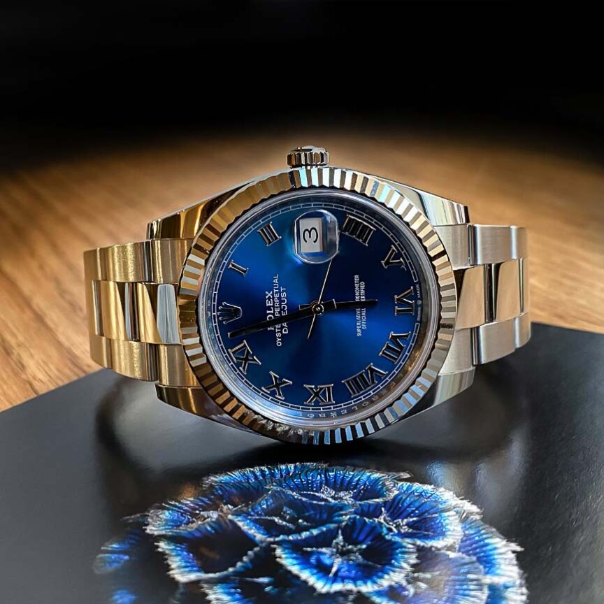 Montre Homme Rolex Datejust 41mm Cadran Bleu Azzuro - Watch Consulting